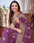 Vasthrlay Banarasi Kanjivaram Unstitched Pink Saree