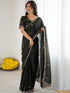 Vasthrlay Wine Georgette Saree