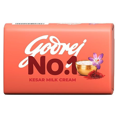 Godrej No. 1 Kesar and Milk Cream Soap|100g