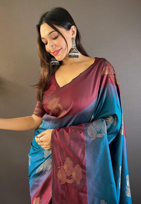 Vasthrlay Kanjivaram Woven Blouse Ethnic Wear