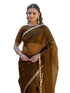 Vasthrlay Shimmer Chiffon Purple Saree