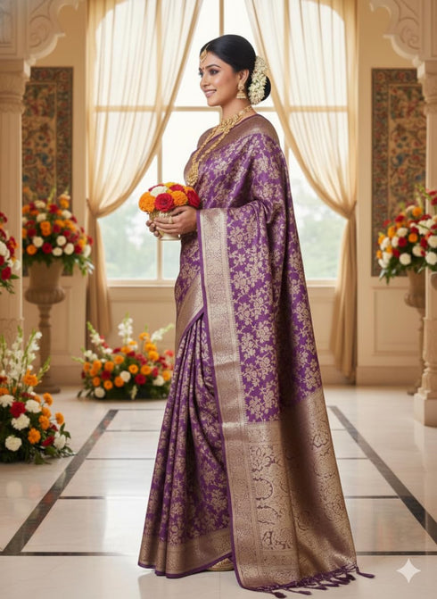 Vasthrlay Banarasi Traditional Unstitched Traditional