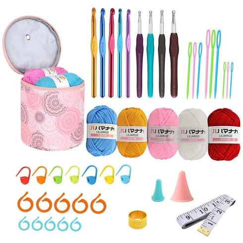 Complete Crochet Kit for Beginners, Adults & Kids