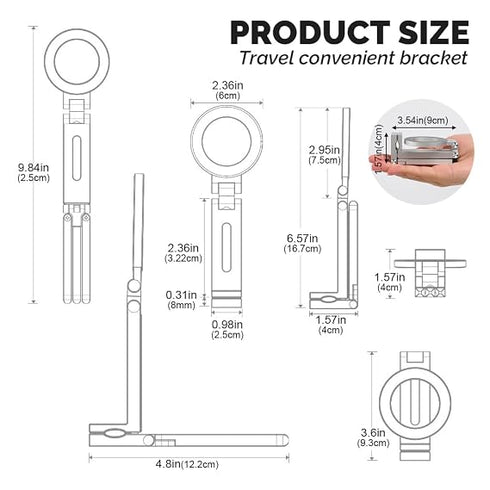 Zorbes Magnetic Phone Tripod Stand for iPhone
