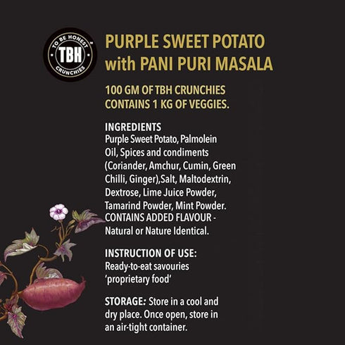 TBH Purple Sweet Potato With Pani Puri Masala