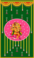 Backdrop Cloth Pooja Decoration Traditional