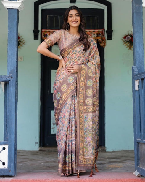 Vasthrlay Printed Handloom Unstitched