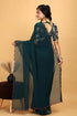 Designer Georgette Saree with Embroidered Blouse Piece