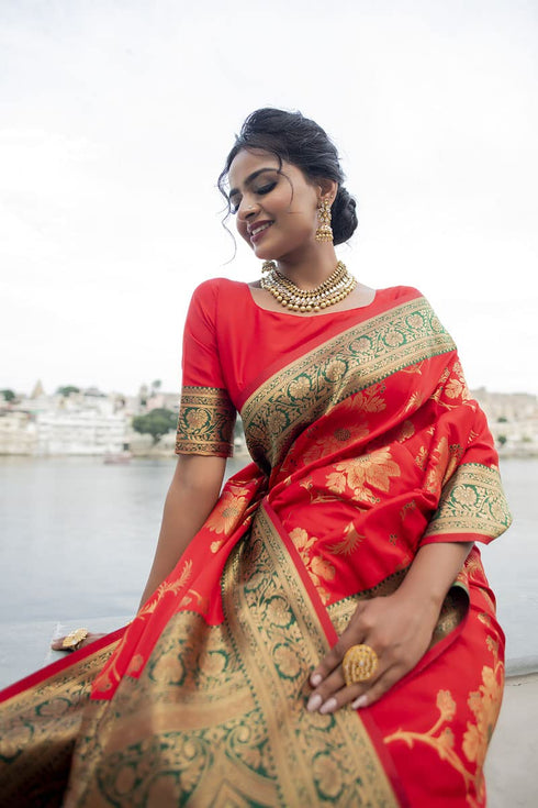 Vasthrlay Wine Jacquard Saree