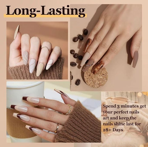 BOLT BEE Gel Finish Nail Polish Kit Set of 6 Colors