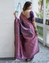 Vasthrlay Womens Weaving Unstitched Light Green Saree