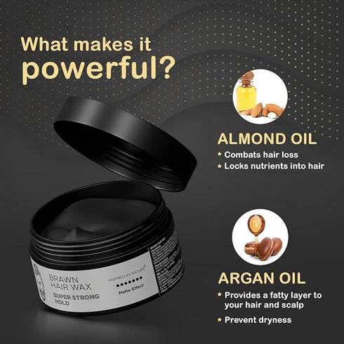 The Man Company Brawn Extra Stronghold Hair Wax For Men