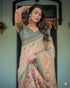 Vasthrlay Printed Handloom Tassels Unstitched