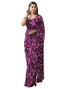 Vasthrlay Chiffon Bandhani Unstitched Olive Green Saree