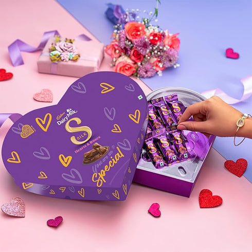 Cadbury Dairy Milk Silk Heart Shaped Valentine's Chocolate Gift Box
