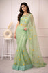 Vasthrlay Organza Painted Saree
