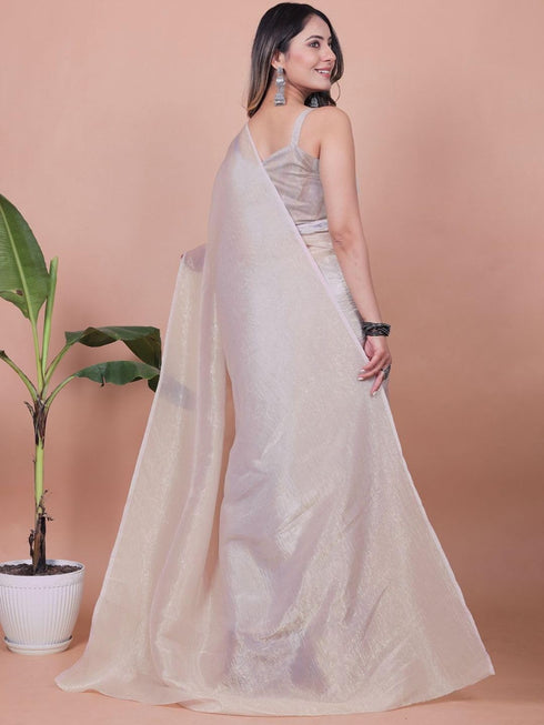 Vasthrlay Lavender Unstitched Saree