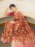 Vasthrlay Purple Kanjivaram Wedding Saree
