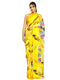 Vasthrlay Georgette Printed Unstitched Wine Saree