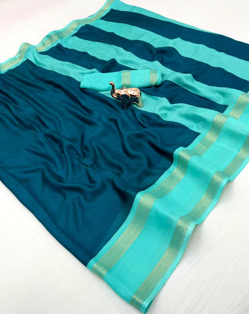 Vasthrlay Silk Saree Dark Blue