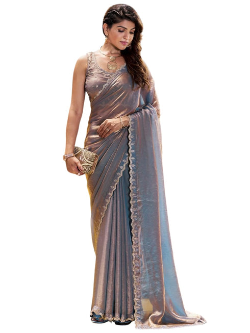 Vasthrlay Chiffon Unstitched Saree