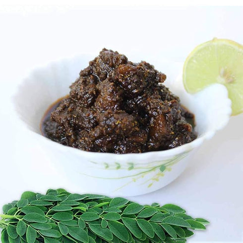 Prakruthi Munagaku Pickle | Drutick Leaves Achaar