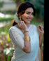 Vasthrlay Kanjivaram Saree Blouse Off White