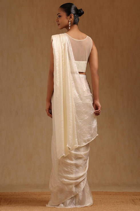 Vasthrlay Mustard Organza Solid