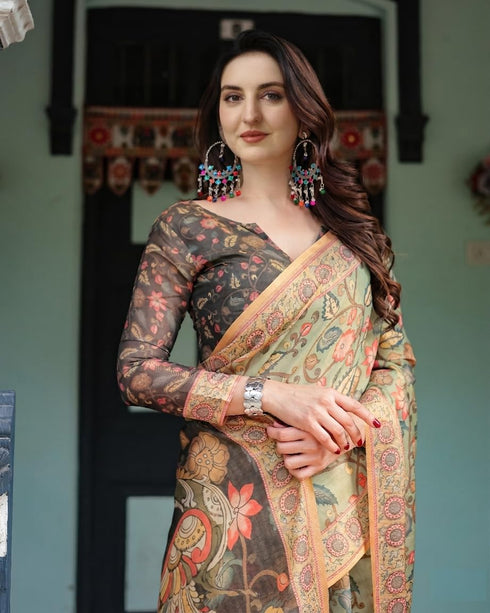 Vasthrlay Multicolor Floral Designer Unstitched