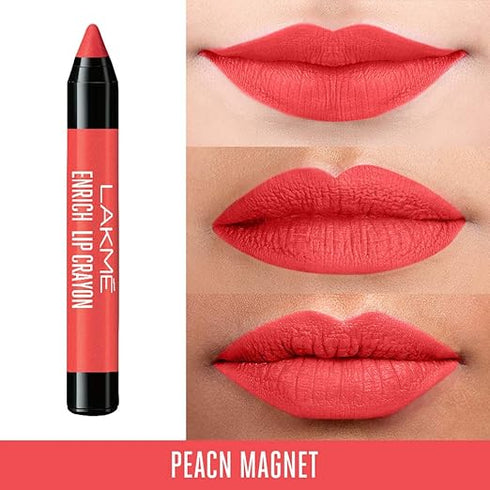 Lakme Enrich Lip Crayon | Peach Magnet