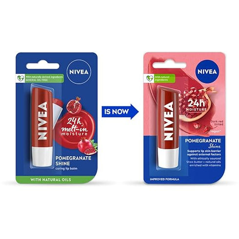 Nivea Shine Caring Pomegranate Lip Balm