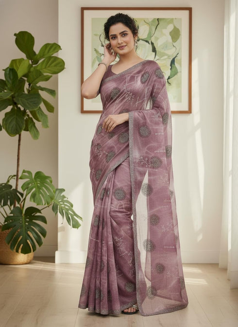 Vasthrlay Weightless Georgette Traditional Sari Az Ys Dhamal Saree