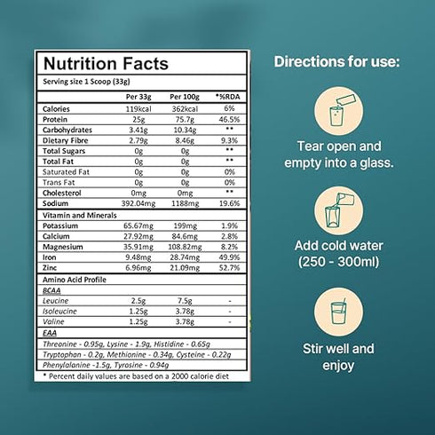 Green Protein Sport Vegan Plant Pea Protein Isolate Powder