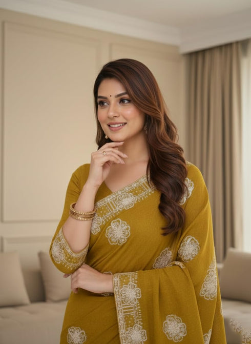 Vasthrlay Chiffon Traditional Ethinic Az Ys Vanshika Ethnic Wear