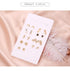 Pairs Boho Crystal Earring Set Cute Hoop Stud