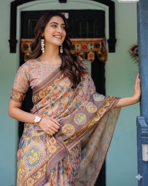 Vasthrlay Printed Handloom Unstitched