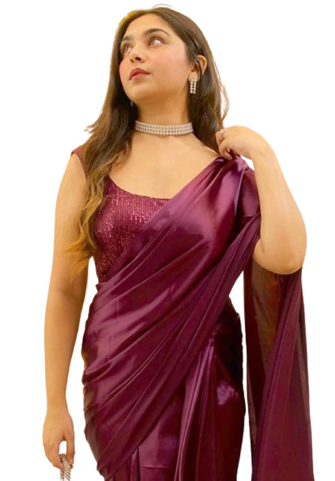 Vasthrlay Pleated Sequience Unstiched Ethnic Wear