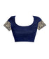 VasthrlayRoyal Blue San Pari Saree