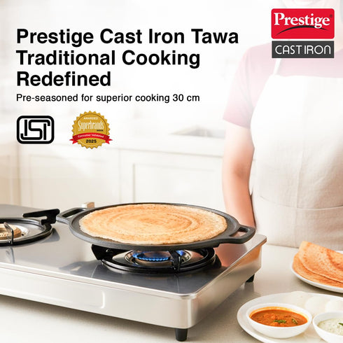 Prestige 30 cm Cast Iron Dosa Tawa