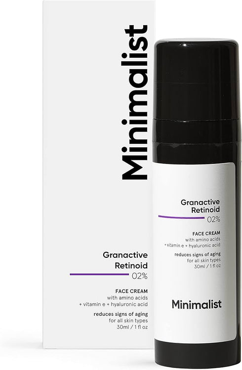 Minimalist 2% Granactive Retinoid Anti Aging Face Cream With Vitamin E & HA