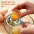 1Pcs 304 Stainless Steel Egg Yolk Separator, Egg Divider Dishwasher Safe, Professional Tool for Baking Cake, Egg Custards, Mayonnaise and More