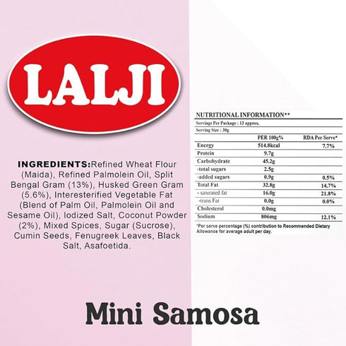 Lalji Foods Mini Samosa