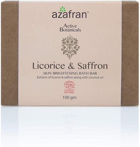 Azafran Organic Licorice And Saffron Brightening Bath Bar