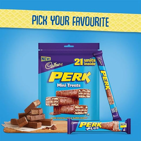 Cadbury Perk Mini Treats Coated Wafer Chocolate - 115g