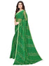 Vasthrlay Bandhani Printed Chiffon Red Saree