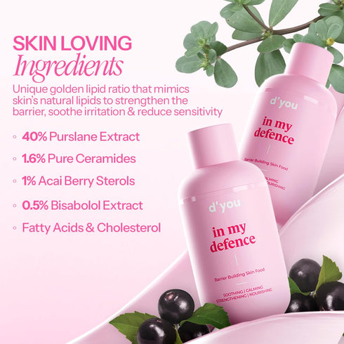 d'you In my Defence Lightweight Moisturiser for Intense Hydration