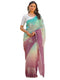 Vasthrlay Sequins Embroidery Orange Saree