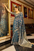 Vasthrlay Women's Organza Designer Unstitched Saree