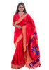 Vasthrlay Kanjivaram Paithani Unstitched Mahendi Ethnic Wear