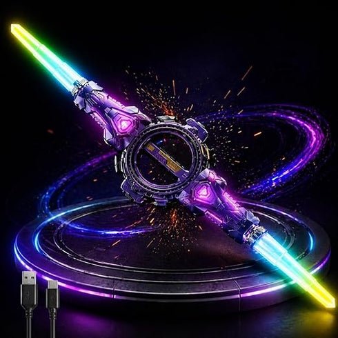 Retractable Rechargeable LED Spark Sword